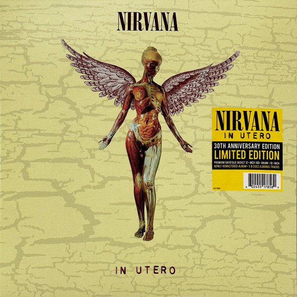 Nirvana - In Utero - LP,Remastered,Stereo - Discos de Oro